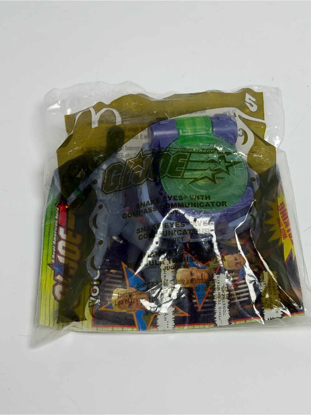 Vintage 2004 McDonald's G.I. Joe Snake Eyes Compass Communicator #5 - Sealed
